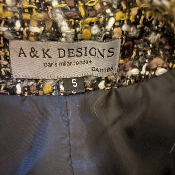 Vintage A & K DESIGNS Wool Winter Plaid Jacket - Picture 4 of 7